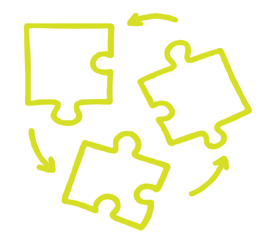 Puzzle pieces illustration